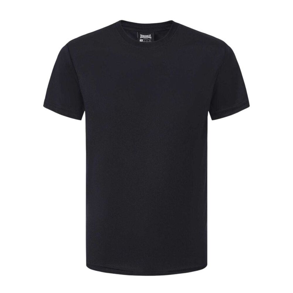 Lonsdale Mens Tech Plain Polyester T-Shirt / Navy